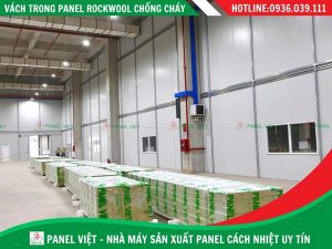 Panel Rockwool Chống Cháy Làm Nhà Xưởng