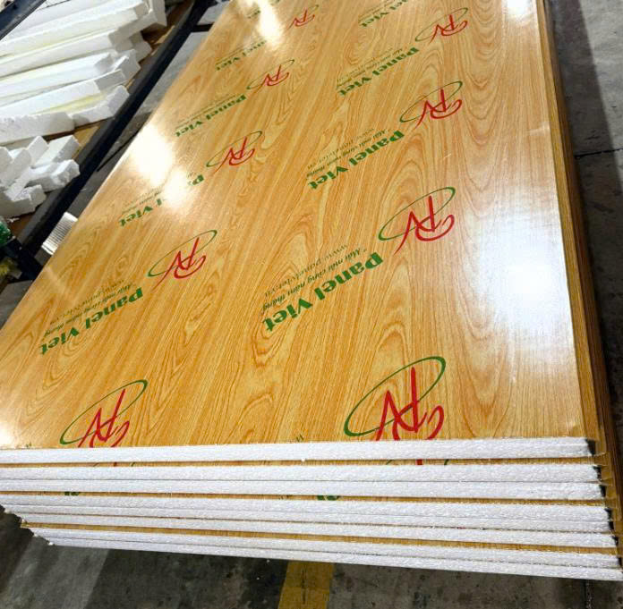 vách ngăn panel vân gỗ